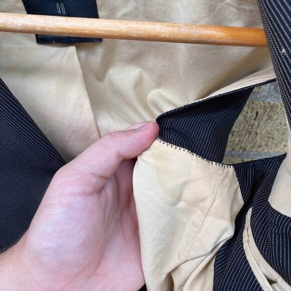 Vintage 1986 Jean Paul Gaultier Pinstriped Double-Breasted Waistcoat Size 40 - Picture 6 of 15